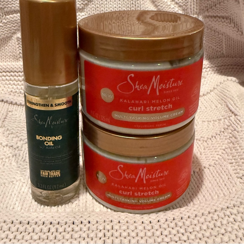 SheaMoisture Curl Stretch Cream and Bonding Oil Set, 3 pcs